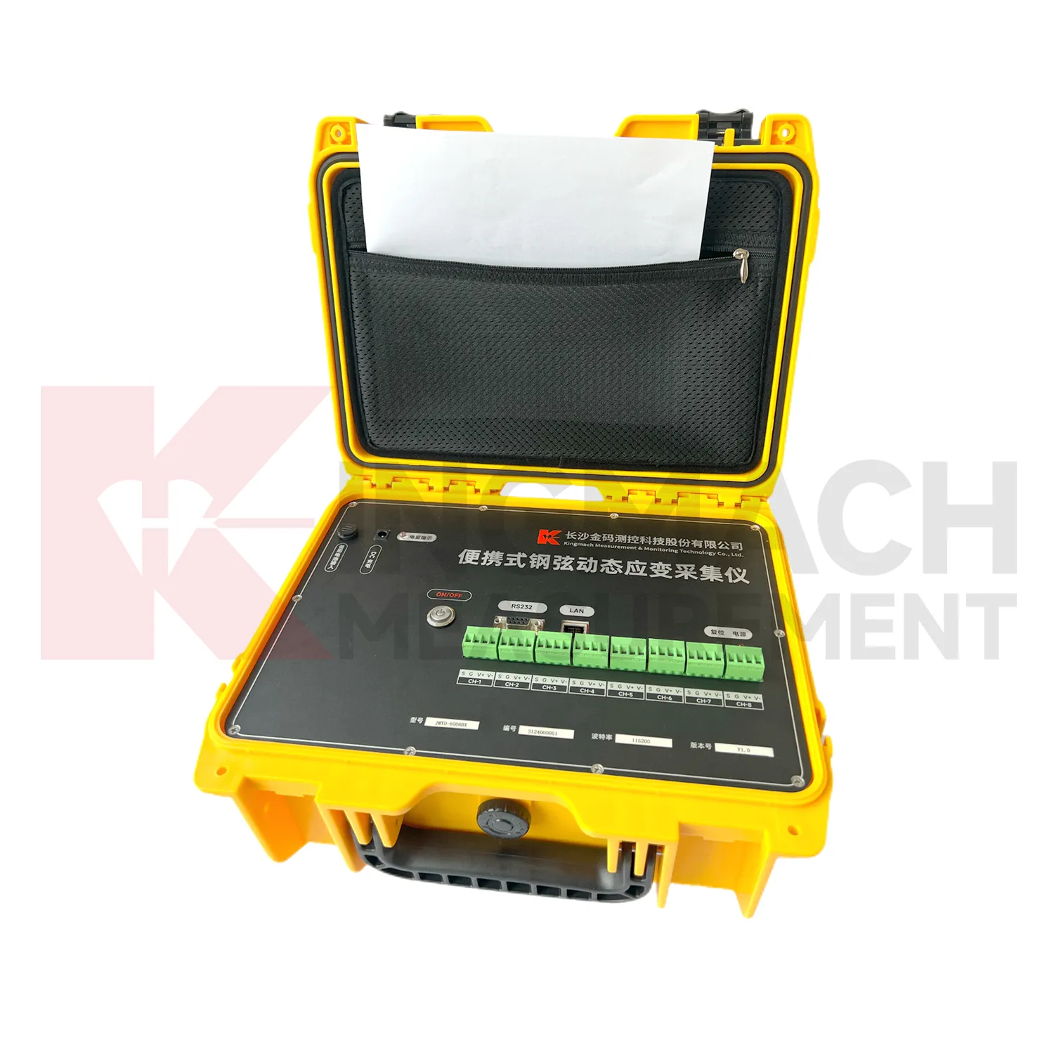 Taşınabilir Titreşimli Tel Dinamik Gerinim Toplama Okuması JMYD-6008BX